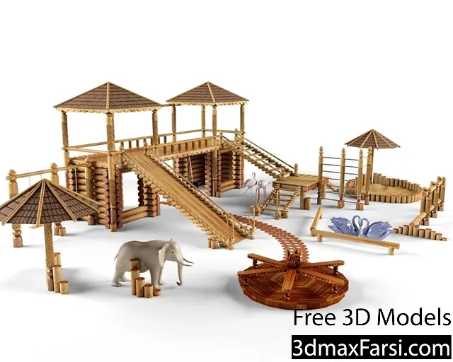 3dsky – Children’s playground 3d models download