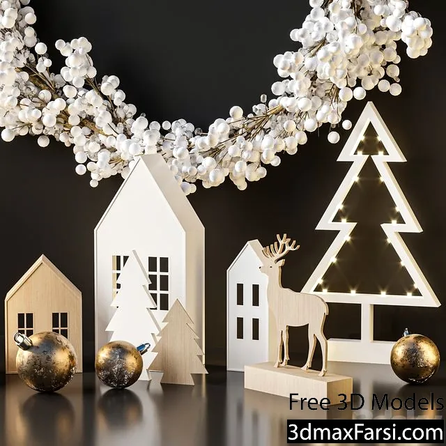 3dsky – Christmas Decoration Set 02 3d models