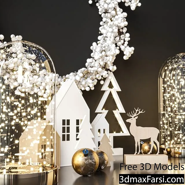 3dsky – Christmas Decoration Set 02 3d models download
