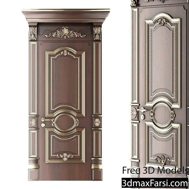 3dsky – Classic door Barocco 2 3d models download