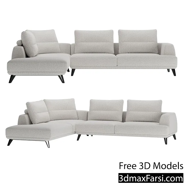 3dsky – Corner Italian sofa Doge from Italia Lounge 3d models download