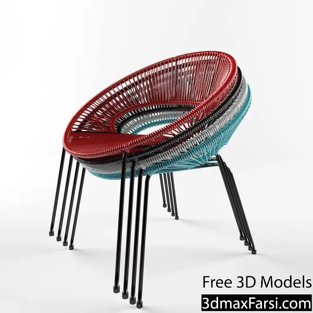 3dsky – Dining chair Acapulco 3d models download