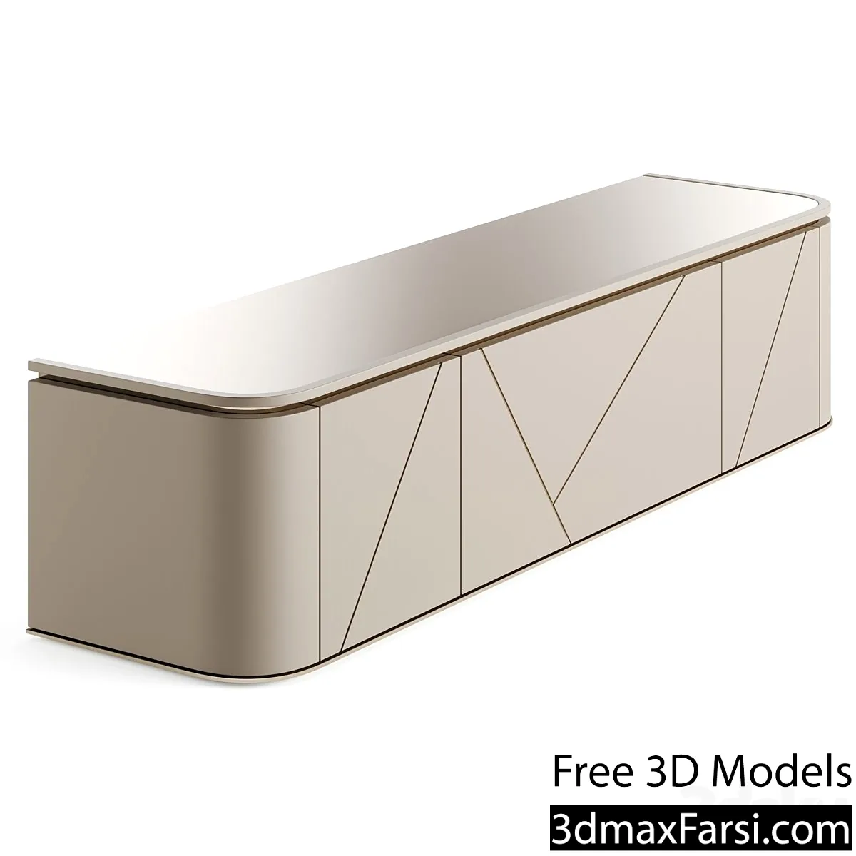 3dsky – Fendi ANTIUS Low Cabinet Lacquer 3d models download