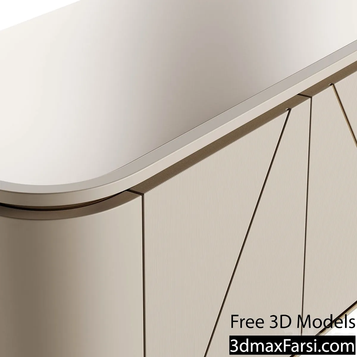 3dsky – Fendi ANTIUS Low Cabinet Lacquer 3d models free