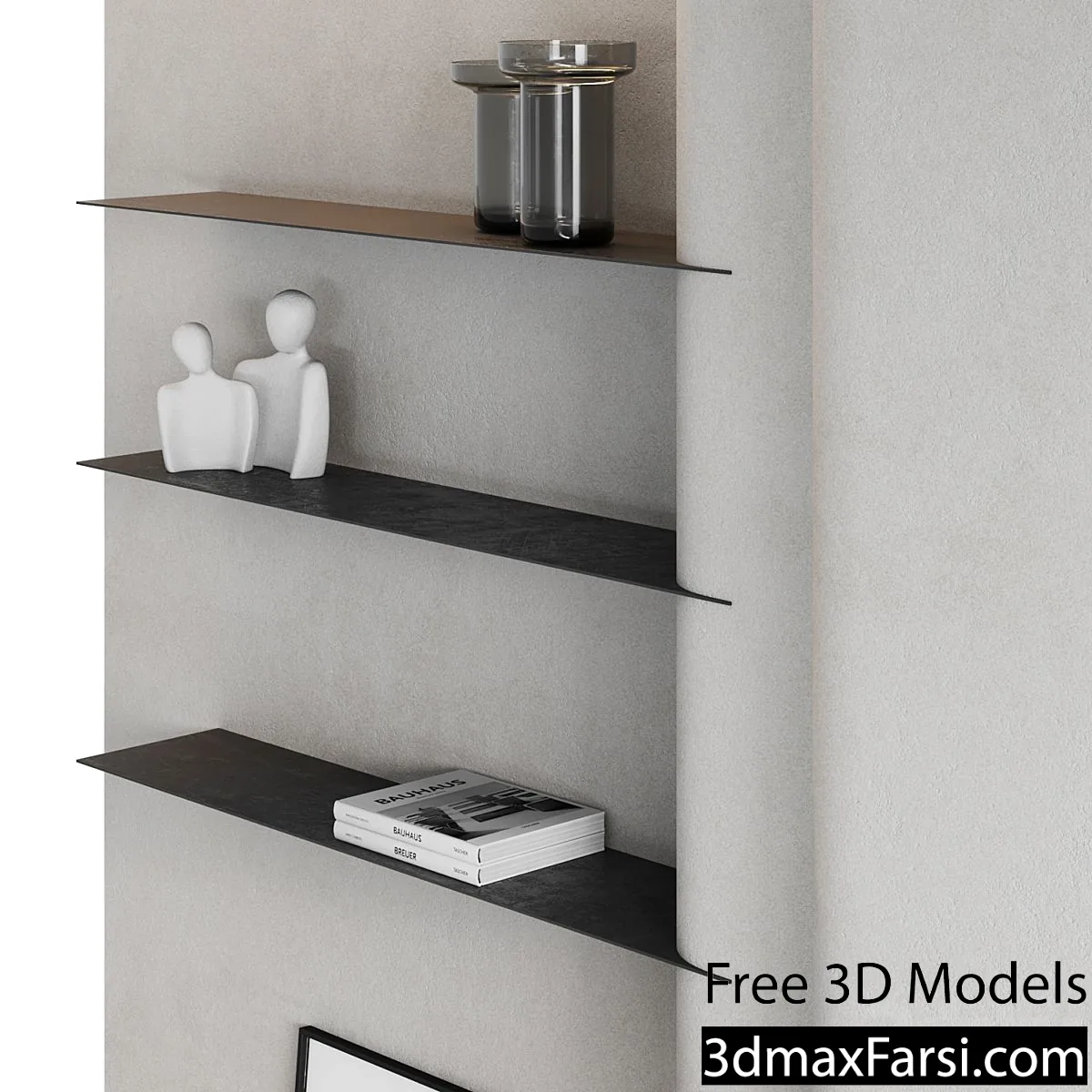3dsky – Fireplace area Monolithic 3d models download free