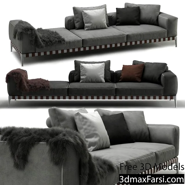 3dsky – Flexform GREGORY sofa – 02 3d models download