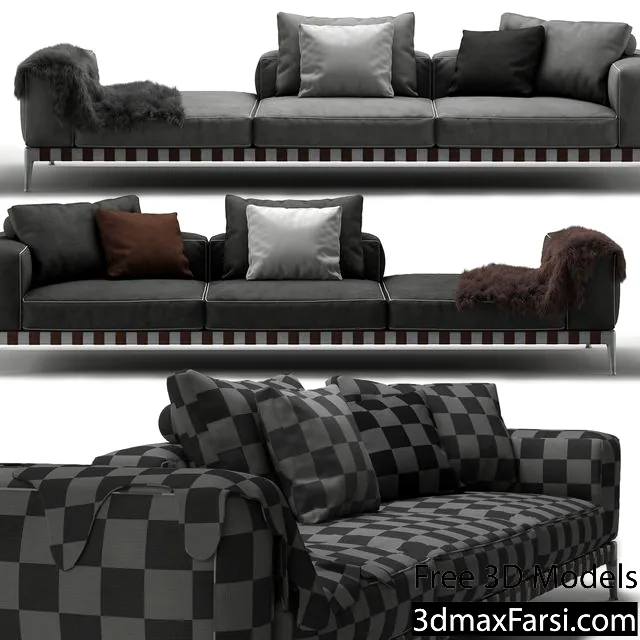 3dsky – Flexform GREGORY sofa – 02