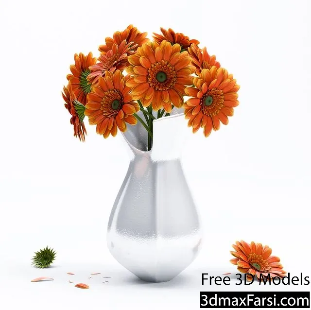3dsky – Gerbera Flower 3d models download