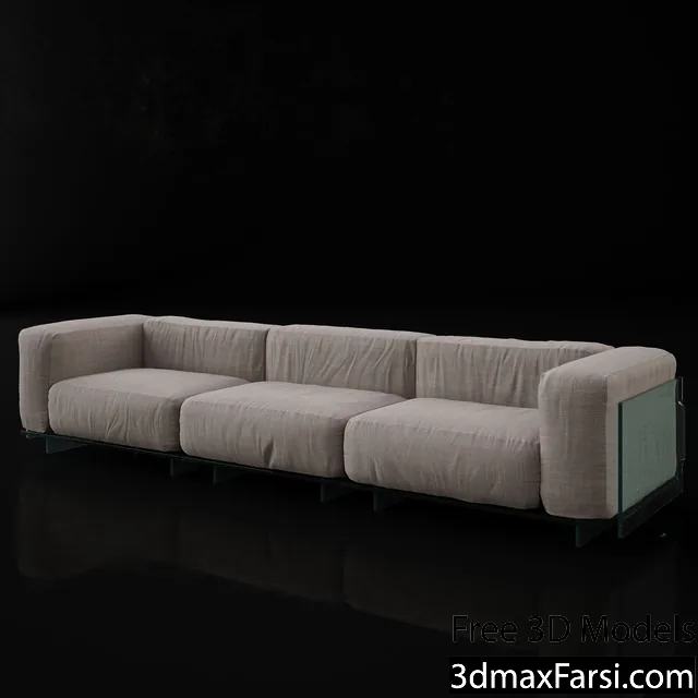 3dsky – Glas Italia Crystal Lounge sofa