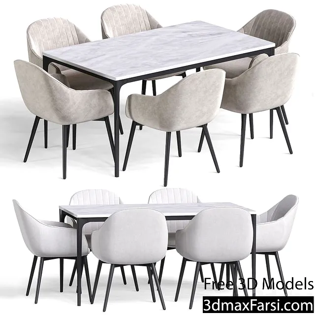 3dsky – Kanto dining table and Kave home 3d models download