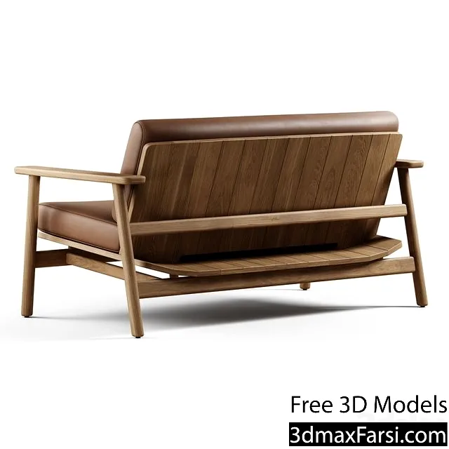 3dsky – Kettal – Riva, 2 Seater Sofa 3d models free