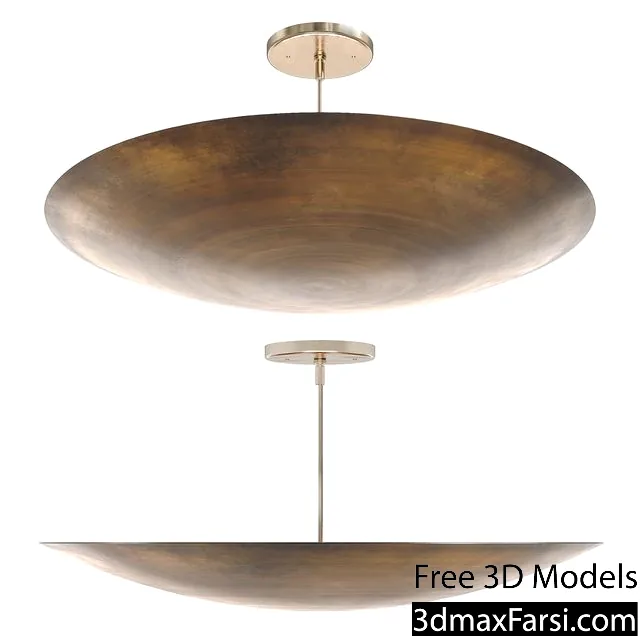 3dsky – Large Alta Brass Dome Chandelier By Lawson Fenning 3d models download