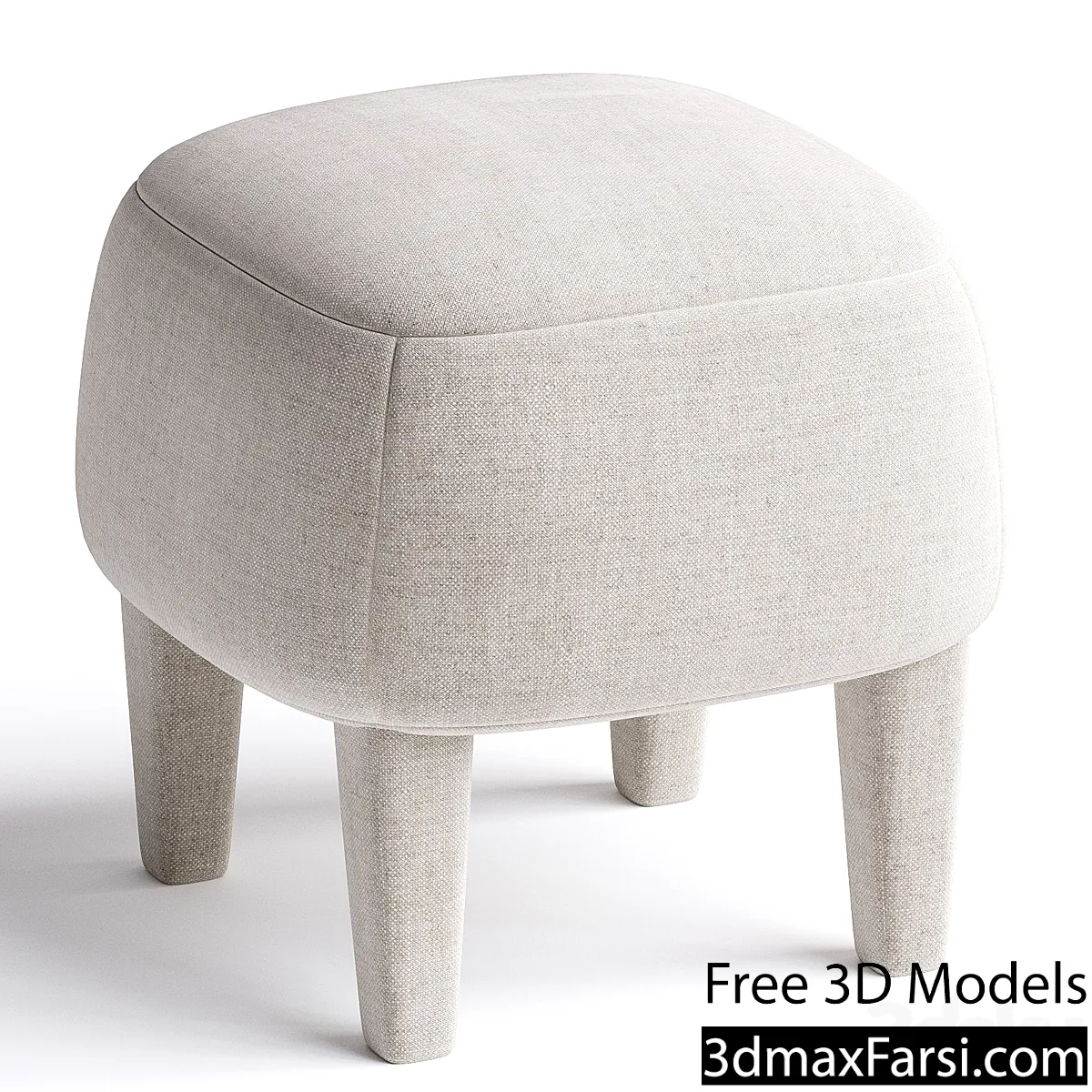 3dsky – MINI Fabric pouf By Gianfranco Ferré Home 3d models download