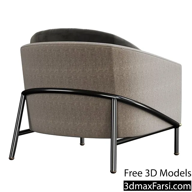 3dsky – Minotti Fil Noir Armchair 3d models download