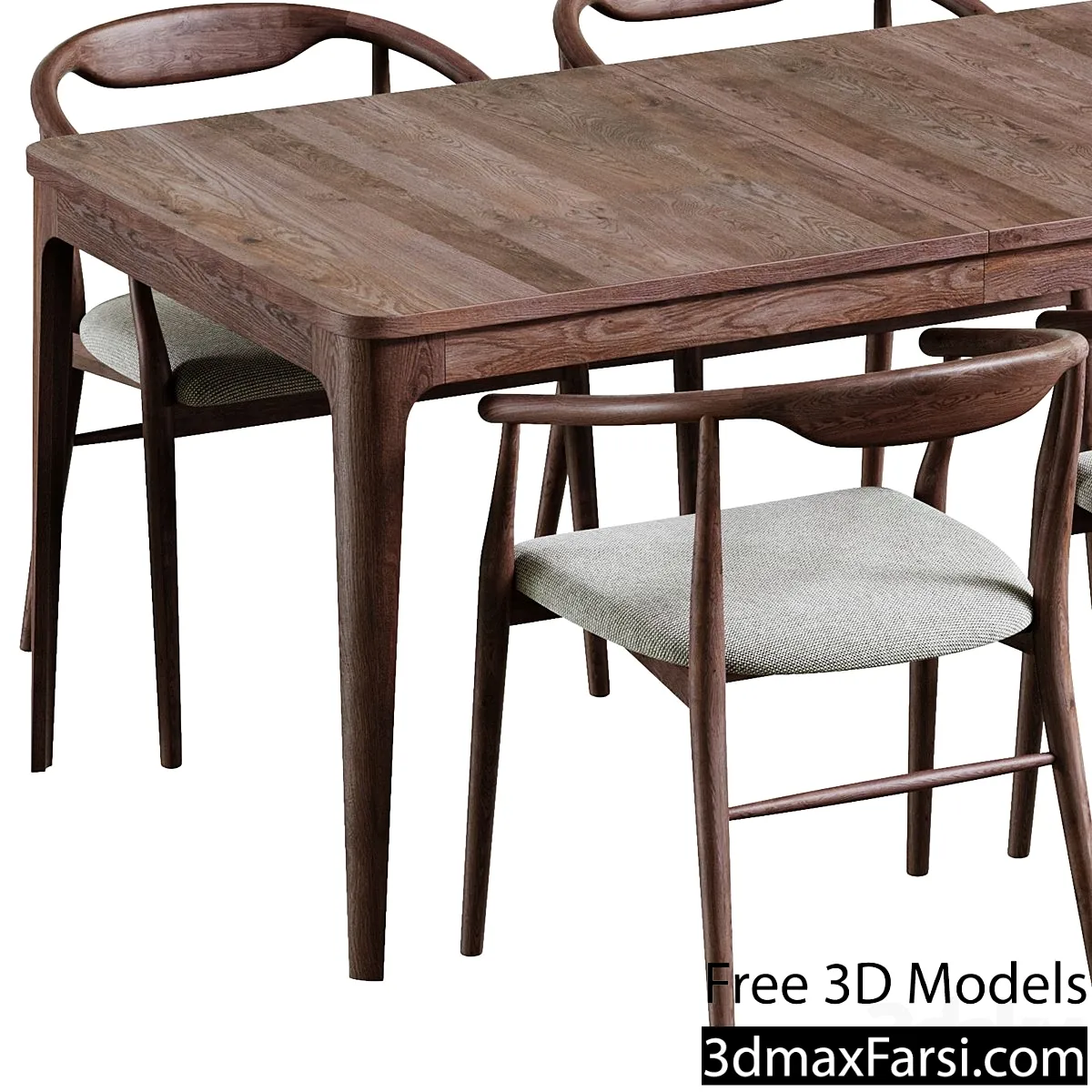3dsky – New York Table and Turin Chair by deephouse 3d models download free
