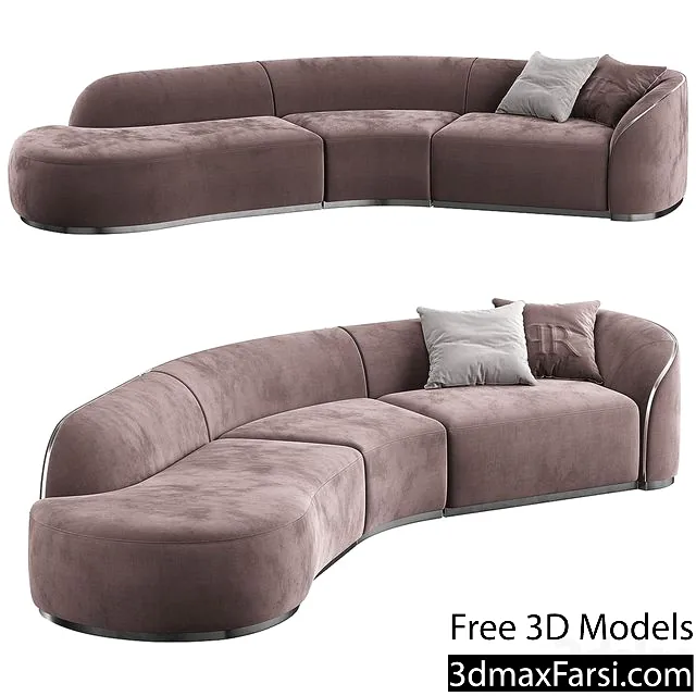 3dsky – PIERRE S SECTIONAL SOFA 3d models download