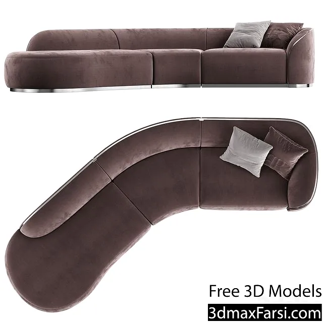 3dsky – PIERRE S SECTIONAL SOFA 3d models free