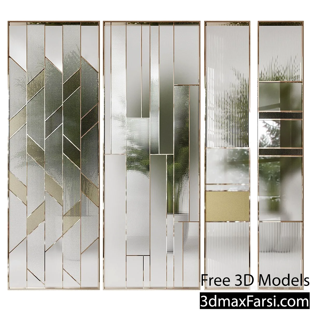 3dsky – Partition 8 rectangular 3d models free