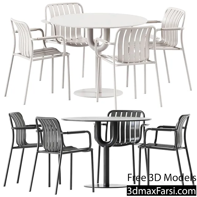 Piper Pedestal Table By Design By Them And Trocadero Armchair By Talenti