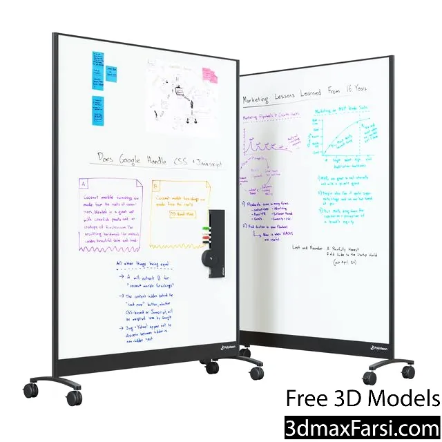 3dsky – PolyVision WhiteBoard Mobile 3d models download free
