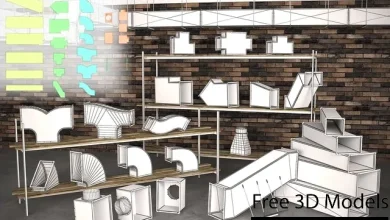 3dsky – Rectangular duct (duct ventilation)