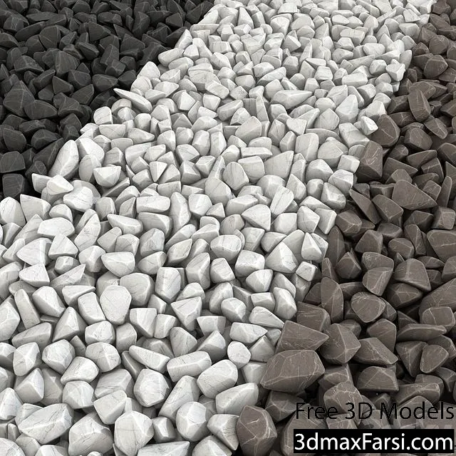 3dsky – Rock Brown White Black Stone N1 Rock Brown White Black Stone 3d models