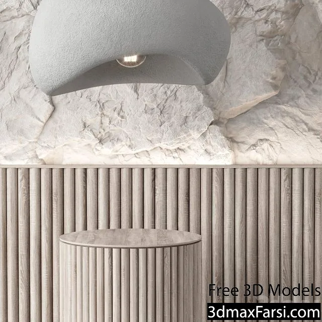 3dsky – Rock Headboard Of The Bed