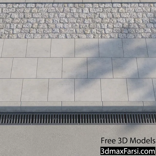3dsky – Sidewalk 01 3d models download