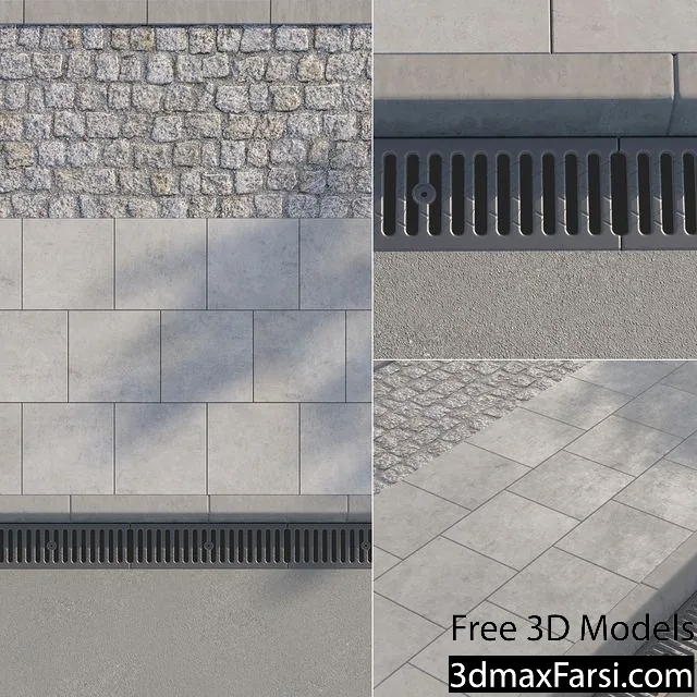 3dsky – Sidewalk 01 3d models download free
