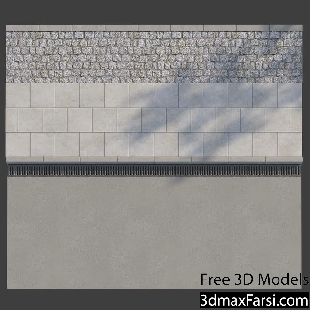 3dsky – Sidewalk 01 3d models free