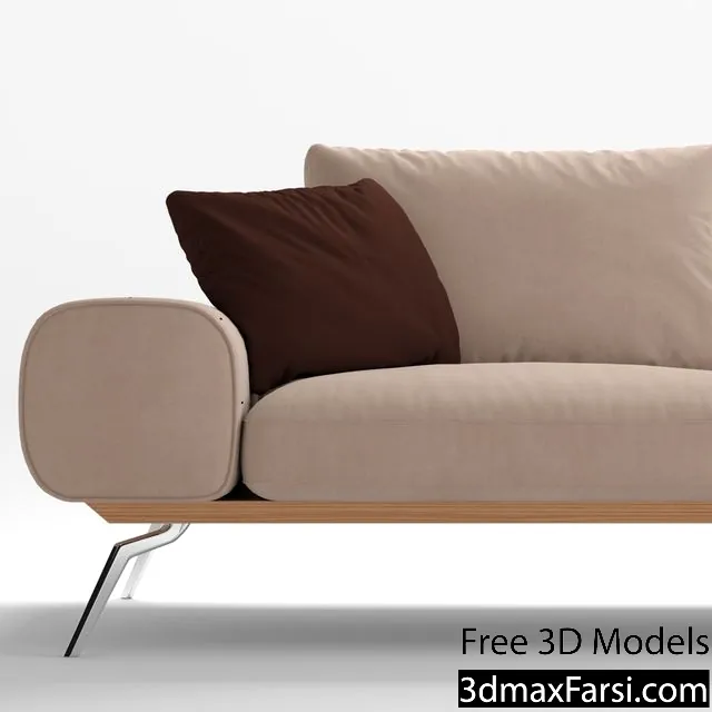3dsky – Sofa Blanche Linda 3d models download