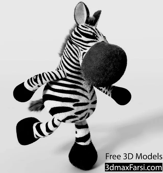 3dsky – Soft toy NICI from Zebra 3d models download