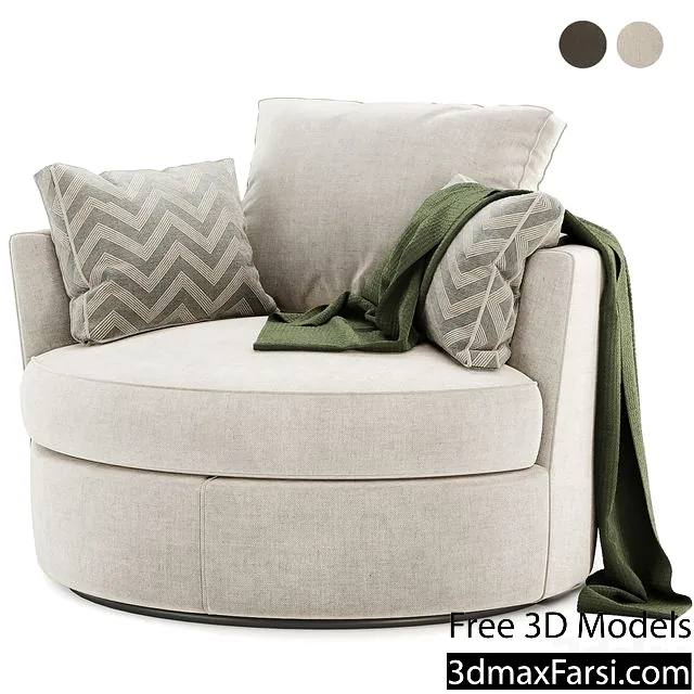 3dsky – Swivel Chair Clarissa 3d models download
