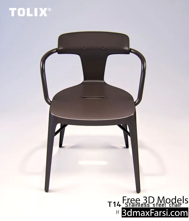 3dsky – Tolix t14 stainless steel 3d models download