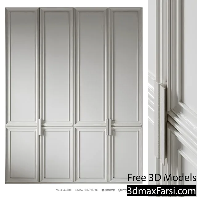 3dsky – Wardrobe 010 (built-in) 3d models download