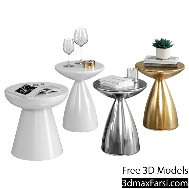 3dsky – West Elm Cosmo & Collins Side Table 3d models download