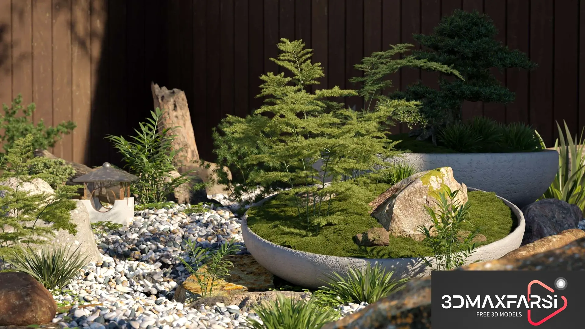 Maxtree – Plant Models Vol 78: 3D bonsai plant models