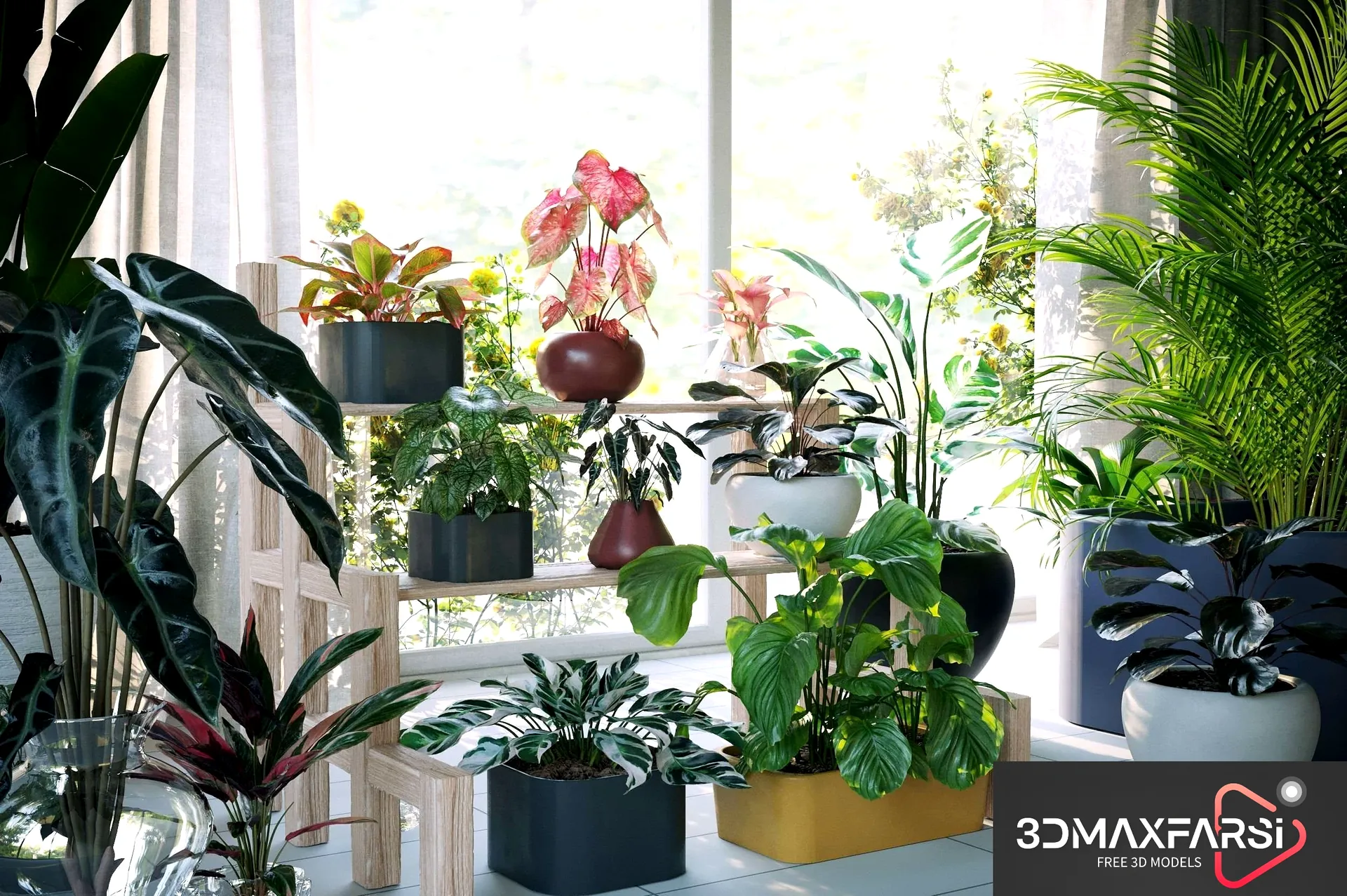 Maxtree – Plant Models Vol 62: 3D flower models