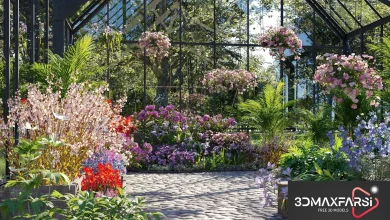 Maxtree – Plant Models Vol 64: 3D flower models