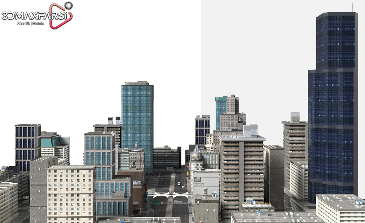Extensive library of 3D cityscape models