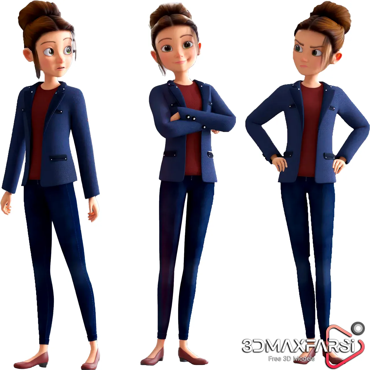 High-Quality 3D Character Models for Animation Download 🎮✨