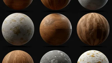 Professional-grade 3D textures for rendering