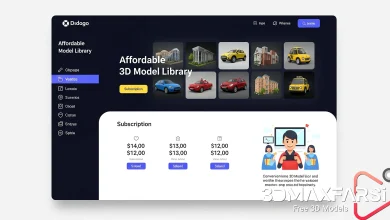 Affordable 3D model library subscription