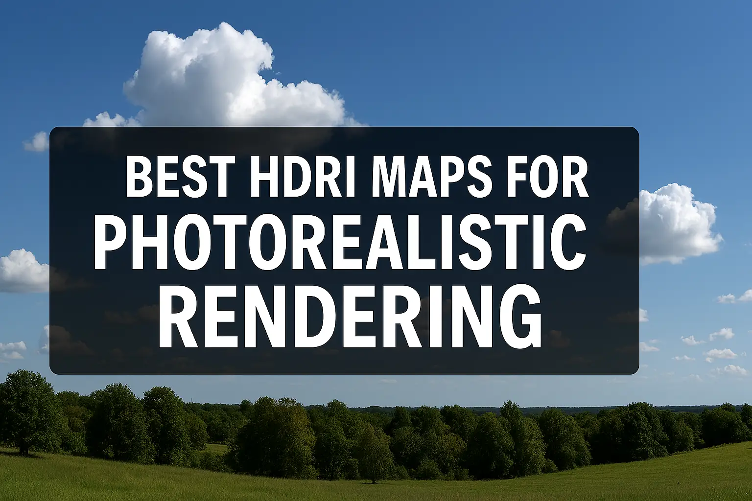 Best HDRI Maps for Photorealistic Rendering