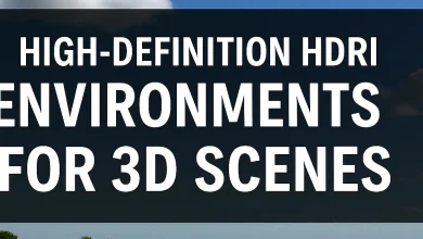 High-definition HDRI environments for 3D scenes