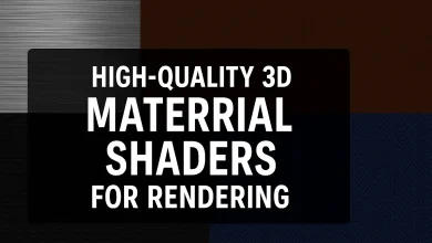High-quality 3D material shaders for rendering