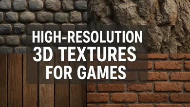 High-Resolution 3D Textures for Games