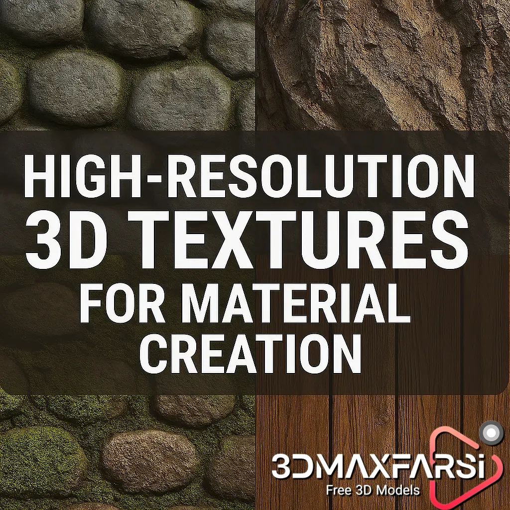 High-resolution 3D textures for material creation