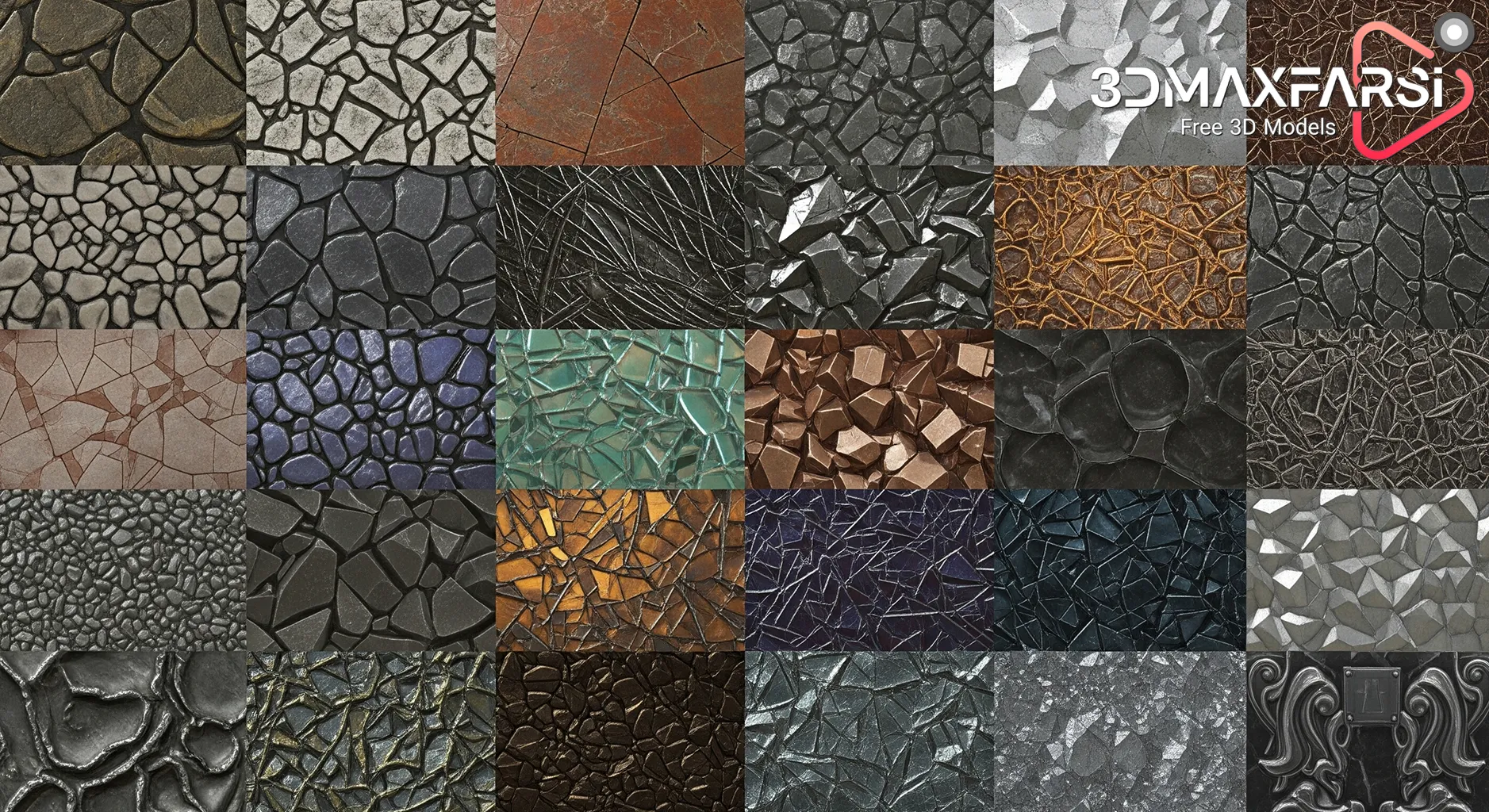 High-resolution PBR textures for game development