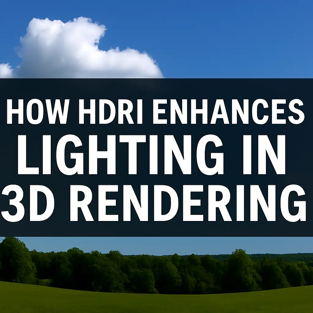 How HDRI enhances lighting in 3D rendering